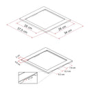 Fiamma Vent 28 Dachfenster weiß inkl. Adapterrahmen 28x28cm passend für Ducato und Baugleiche – Fiamma