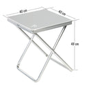 Alu Campingstuhl, klappbar, leicht, 100 Kg belastbar, bequem inkl Tischplatte – Bo-Camp
