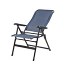 2x Via Mondo Campingstuhl "Alto Azul" 7 fach verstellbar breite Armlehen kompaktes Packmaß – ViaMondo