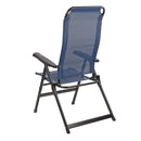 4x Via Mondo Campingstuhl "Alto Azul" 7 fach verstellbar breite Armlehen kompaktes Packmaß – ViaMondo