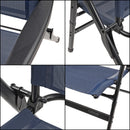 Via Mondo "Alto Azul" Campingstuhl mit 7 Positionen, breite Armlehnen, Alu – ViaMondo