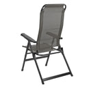 2x Via Mondo Campingstuhl "Alto Cinzo" 7 fach verstellbar breite Armlehen kompaktes Packmaß – ViaMondo