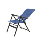 2x Via Mondo Campingstuhl "Grande Azul" 7 fach verstellbar breite Armlehnen kompaktes Packmaß – ViaMondo