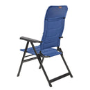 2x Via Mondo Campingstuhl "Grande Azul" 7 fach verstellbar breite Armlehnen kompaktes Packmaß – ViaMondo
