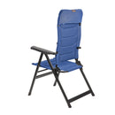 2x Via Mondo Campingstuhl "Piccolo Azul" 7 fach verstellbar breite Armlehen kompaktes Packmaß – ViaMondo