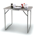 Camping Klapptisch Kompakt – Jesper Serie, 60 x 80 x 69 cm MDF Platte Dunkelgrau – So macht Camping Spaß!