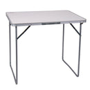 Camping Klapptisch Kompakt – Jesper Serie Hellgrau, 80x69x60cm MDF Platte Tisch – So macht Camping Spaß!