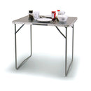 Camping Klapptisch Kompakt – Jesper Serie Hellgrau, 80x69x60cm MDF Platte Tisch – So macht Camping Spaß!