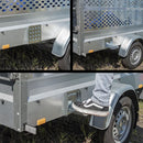 Klapptritt für Anhänger – Verzinkter Stahl, 195 x 170 mm, bis 150 kg belastbar – APT
