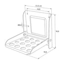 Klapptritt für Anhänger – Verzinkter Stahl, 195 x 170 mm, bis 150 kg belastbar – APT
