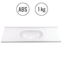 Einbauwaschbecken 900x310x310 mm, Kunststoff, weiß – Wamovo