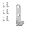 6x Garderobenhaken Kleiderhaken 52x13 mm Camping Küchenhaken, Wandhaken Metall – APT