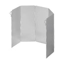 Koch-Windschutz für Gaskocher Camping Aluminium Windschutz faltbar 49 x 26 cm – APT