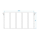 Koch-Windschutz für Gaskocher Camping Aluminium Windschutz faltbar 49 x 26 cm – APT