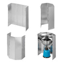 Koch-Windschutz für Gaskocher Camping Aluminium Windschutz faltbar 49 x 36 cm – APT