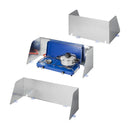 Koch-Windschutz für Gaskocher Stahl Windschutz faltbar, ausziehbar 38,5-73x27x24cm – APT