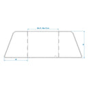 Koch-Windschutz für Gaskocher Stahl Windschutz faltbar, ausziehbar 37-70x28x32cm – APT