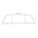 Koch-Windschutz für Gaskocher Stahl Windschutz faltbar, ausziehbar 38,5-73x27x24cm – APT
