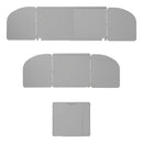 Koch-Windschutz für Gaskocher Stahl Windschutz faltbar, ausziehbar 32-62x28,5x25cm – APT