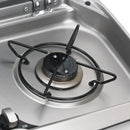 Gaskochfeld 2-flammig mit Spüle links, Gas Kocher-Spülkombination mit Glasdeckel – Dometic