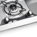 Gaskochfeld 2-flammig mit Spüle rechts Gas Kocher-Spülkombination mit Glasdeckel – Dometic