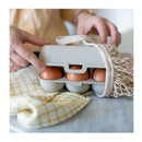 Koziol EGGS TO GO Eierbox für 6 Eier - 100% organic, Stapelbar, Beige, Camping – Koziol