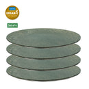 4er Set Koziol flache Teller 26cm Outdoor Campinggeschirr 100% organic, Grau – Koziol