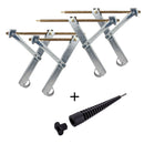 Ausdrehstütze Set 4 Stück Traglast 500 Kg + Akkuschrauberaufsatz 13/19 mm – ProPlus