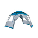 Lagerzelt Hexagon freistehend 4,4x3,7m Camping Gerätezelt, Beistellzelt Pavillon – Trigano