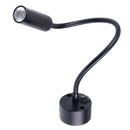 LED Leuchte flexibel, schwarz, 2W high power, 110 Lumen – Power LED Spot mit 2W LED.