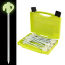 Leucht Heringe "Lunar" 20er Set in Transportbox 20 cm 6,5 mm fluoreszierend – ViaMondo