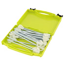 Leucht Heringe "Lunar" 20er Set in Transportbox 20 cm 6,5 mm fluoreszierend – ViaMondo
