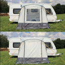 Seitenzelt 260x250cm Camping Luft Vorzelt für Wohnwagen, Wohnmobil 7mm Keder – Deiwo