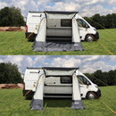 Seitenzelt 220x250cm Camping Luft Vorzelt für Wohnwagen, Wohnmobil 7mm Keder – Deiwo