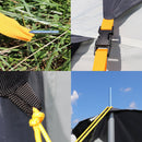 Seitenzelt 220x250cm Camping Luft Vorzelt für Wohnwagen, Wohnmobil 7mm Keder – Deiwo