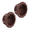 2x Endstück Warmluftaustritt Braun Truma für 65mm Warmluftrohre verschließbar – Truma