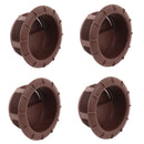 4x Endstück Warmluftaustritt Braun Truma für 65mm Warmluftrohre verschließbar – Truma