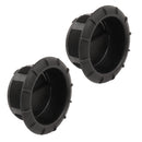 2x Endstück Warmluftaustritt Schwarz Truma für 65mm Warmluftrohre verschließbar – Truma