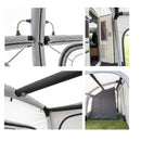 Luftvorzelt TOUR PONZA 390 - Ganzjahres- Luftzelt für Wohnwagen 250+80 x 390 cm – Tour Ponza 390 Bleiben Sie mobil!
