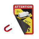 2x Magnetschild Toter Winkel / Angles Morts Warnung Hinweisschild Wohnmobil LKW – Vorsicht ist besser als Nachsicht!