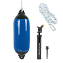 Fender 62x21 cm, blau groß mit Fenderpumpe und Fenderleine – ProPlus