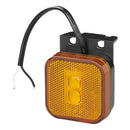 LED Seitenmarkierungsleuchte 12/24V – Orange, 65 x 65 mm, mit Halter, – APT