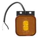 2er Set LED Seitenmarkierungsleuchte 12/24V – Orange, 65 x 65 mm, mit Halter, – APT