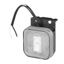 LED Seitenmarkierungsleuchte 12/24V – Weiß, 65 x 65 mm, mit Halter, – APT