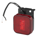 LED Seitenmarkierungsleuchte 12/24V – Rot, 65 x 65 mm, mit Halter, – APT
