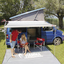 Fiamma F45 S Markise Gehäuse Titanium 260cm, Tuch royal grey + Sikaflex 522 – Fiamma F45S, die kompakte, innovative Markise.
