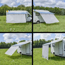 Wind- und Sonnenschutz für Markisen Vorderwand aus Netzgewebe 280-430x200cm – APT