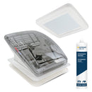 Dachfenster Maxxfan Deluxe |  transparent | 40x40cm | FFB | Dichtmasse | Rollo – Maxxair