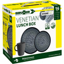 Brunner Melamin Geschirrset VENETIAN Lunch Box 16-tlg. Campinggeschirr – Brunner