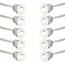 10x Einbaustrahler 12V Mini LED-Spot 50lm Leuchte Chrom für Wohnwagen, Wohnmobil – Haba